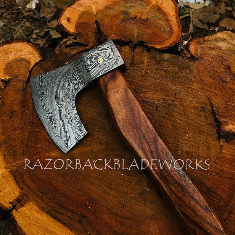 Viking bearded throwing axe